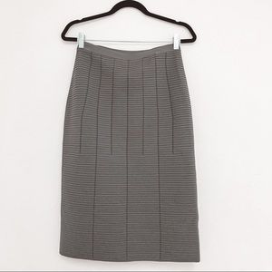 NWT Giorgio Armani Gonna Midi Pencil Skirt Grey